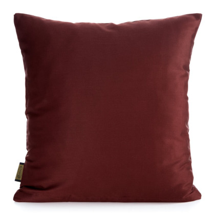 Jednofarebná obliečka na vankúš NOVA 40x40 cm z bavlneného saténu - bordó